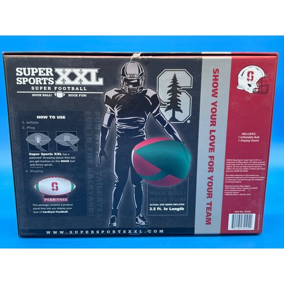 Stanford University Super Sports XXL Inflatable Football Set - Picture 2 of 4